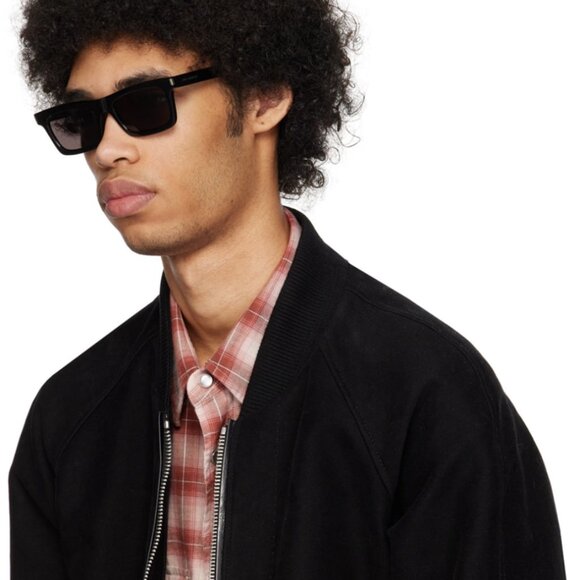 NEW SAINT LAURENT SSL 461 BETTY 008 BLACK YELLOW UNISEX SUNGLASSES SL461 008 - Picture 6 of 10